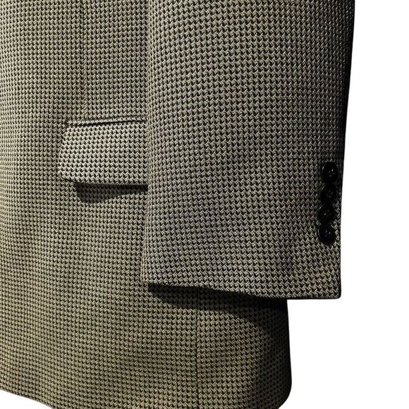 Lord & Taylor Herringbone Tweed Wool Suit Jacket Sports Men’s 44R - Picture 3 of 7